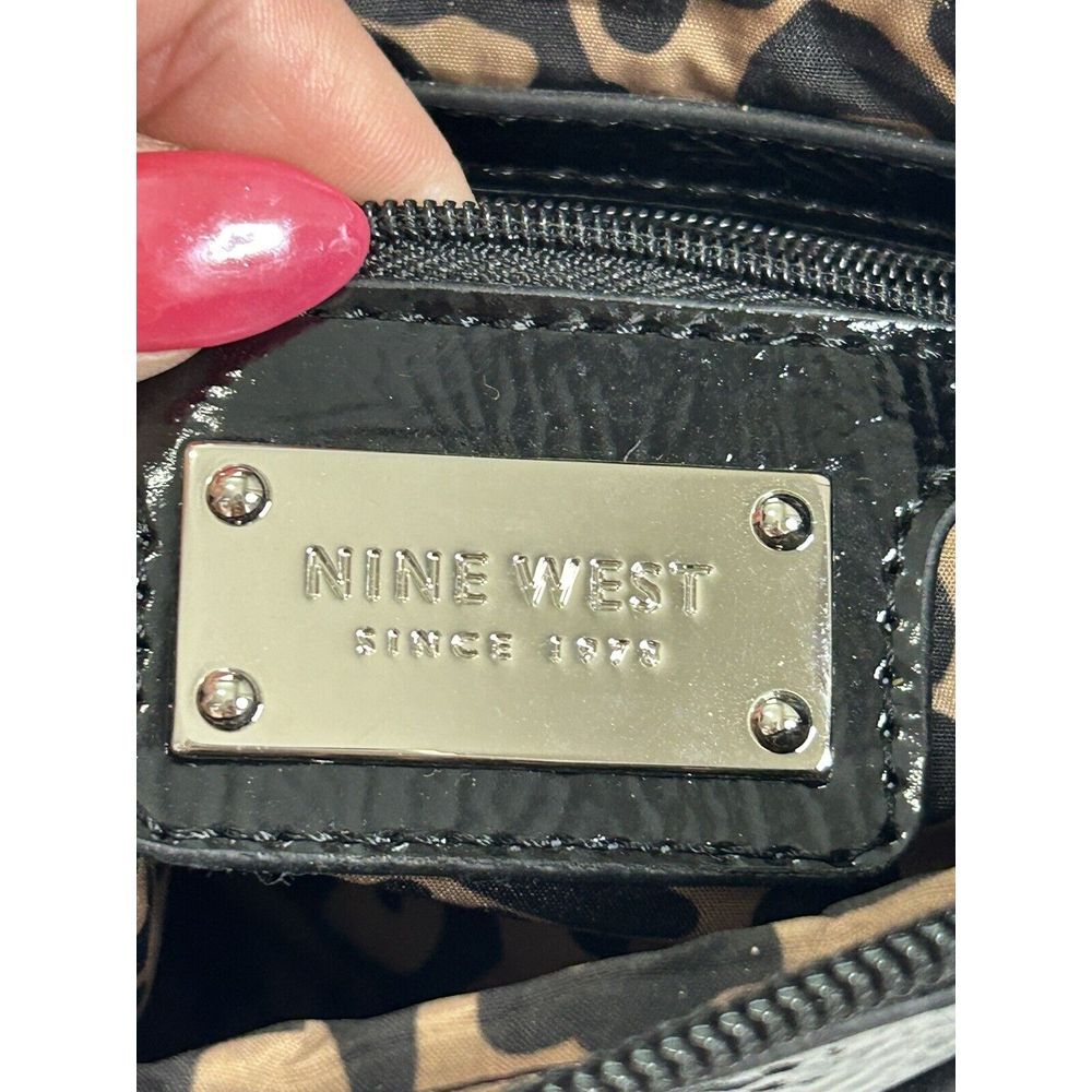 Nine‎ West Small Black Shiny Quilted Crossbody Bag NEW - Picture 5 of 10